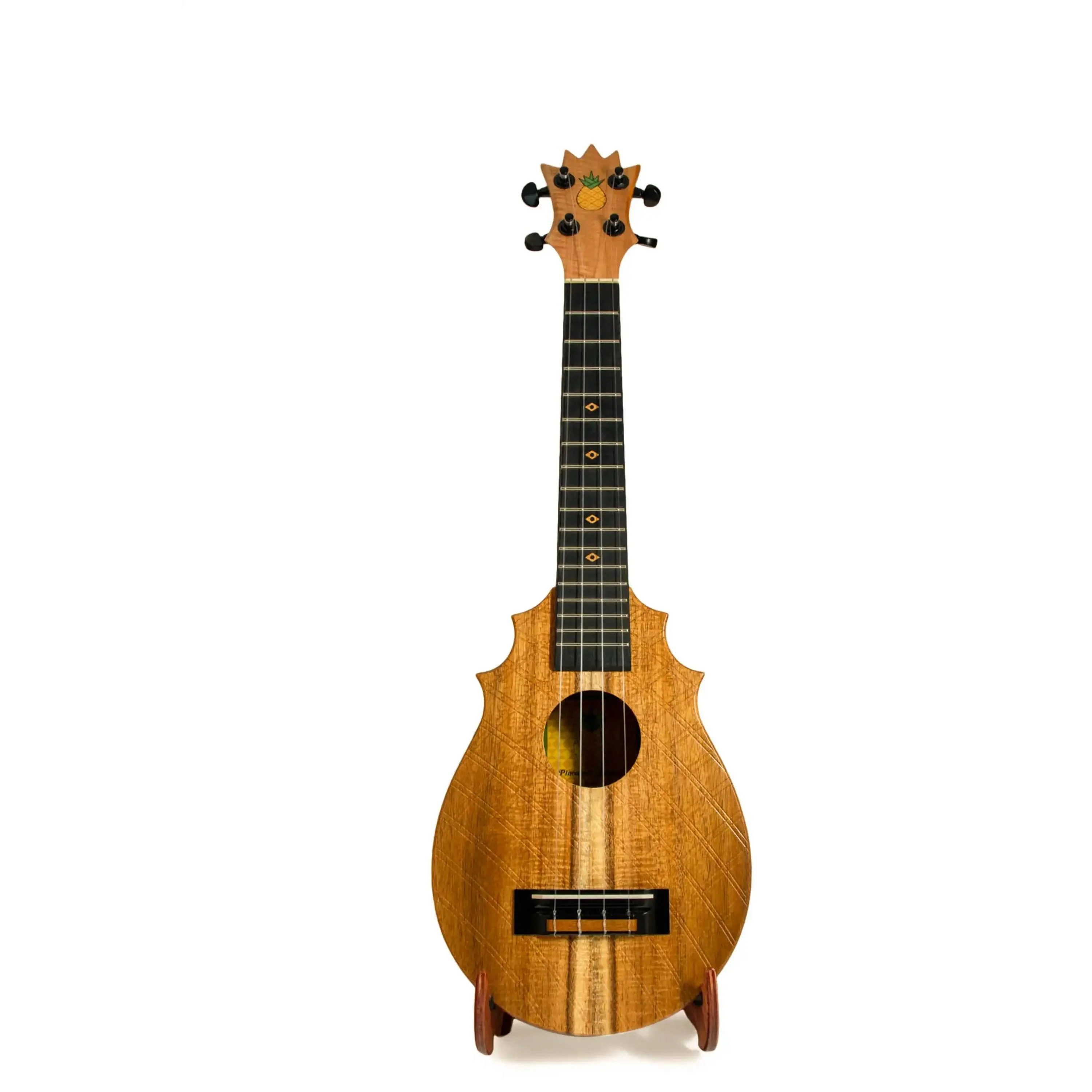UkeSA Pineapple Sunday Opio Concert Ukulele Solid Acacia "Aurelius" by Pops KoAloha (DISCOUNTED $387)