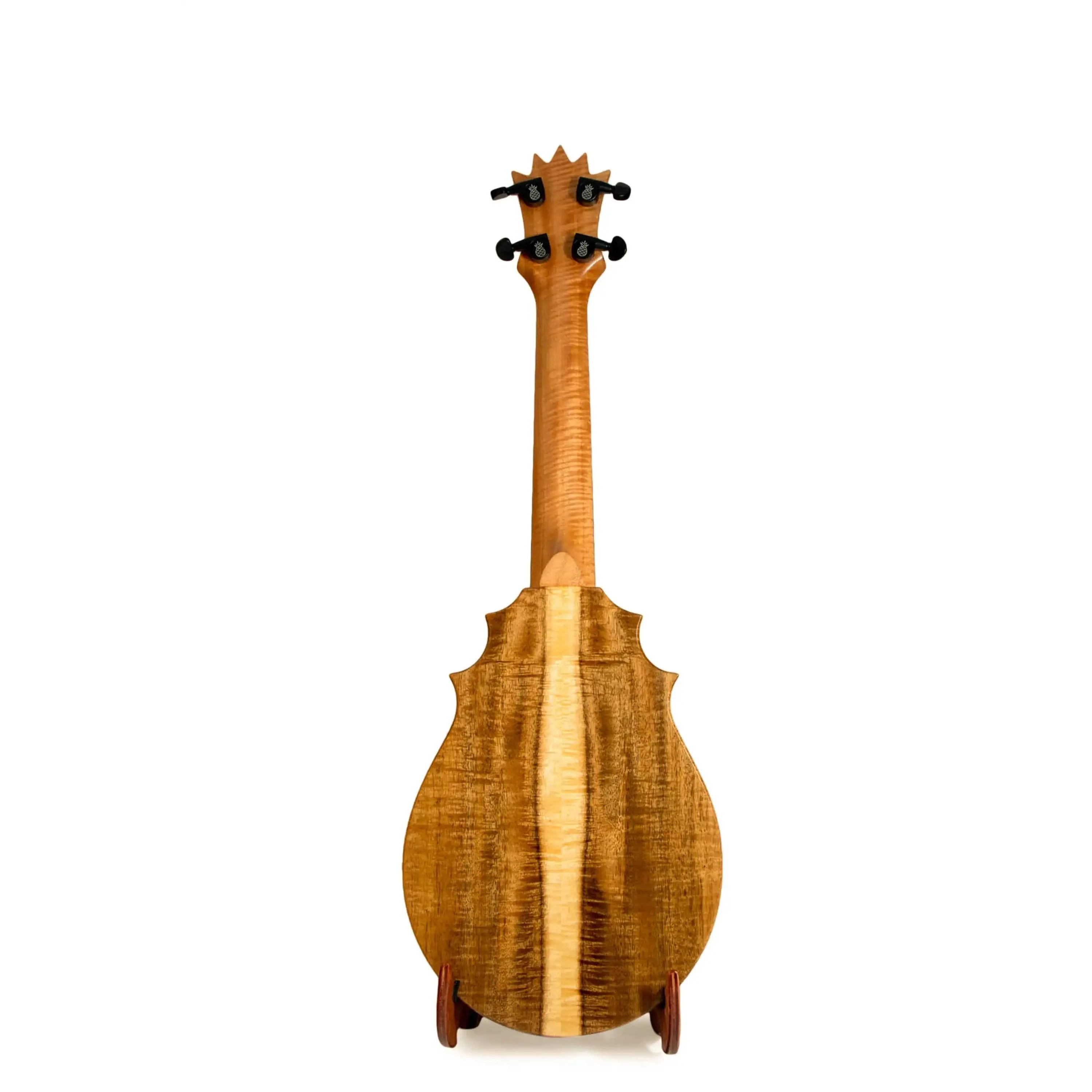 UkeSA Pineapple Sunday Opio Concert Ukulele Solid Acacia "Aurelius" by Pops KoAloha (DISCOUNTED $387) - Image 2