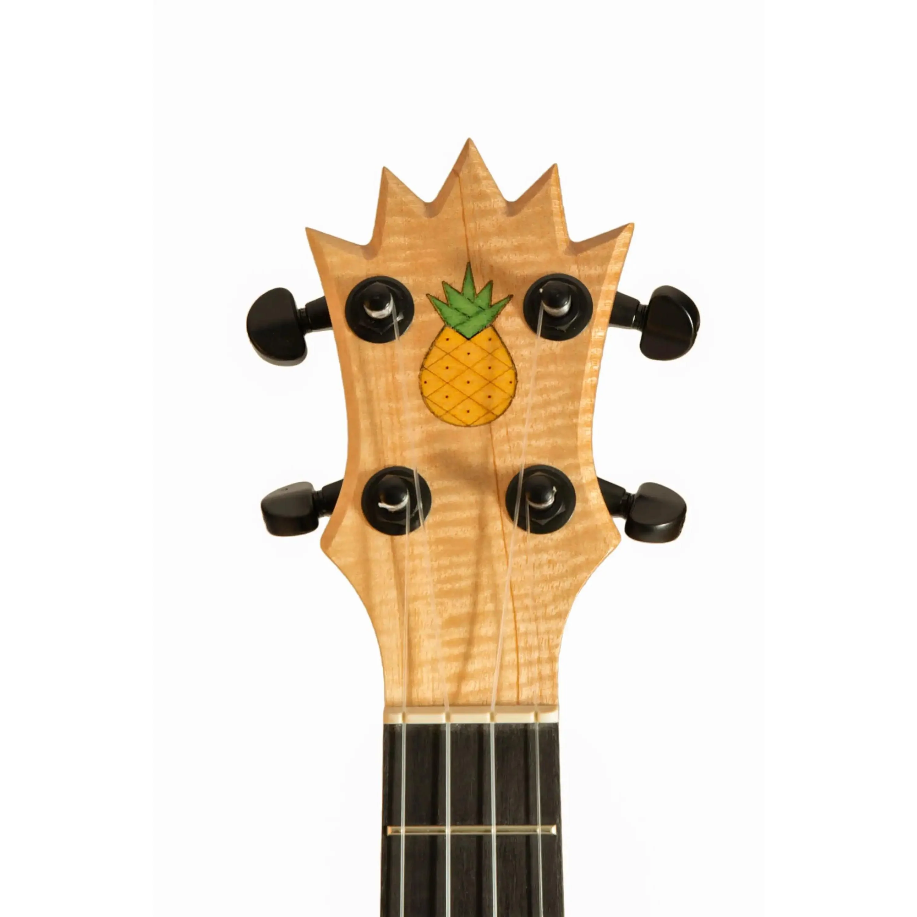 UkeSA Pineapple Sunday Opio Concert Ukulele Solid Acacia "Caspian" by Pops KoAloha (DISCOUNTED $387) - Image 8