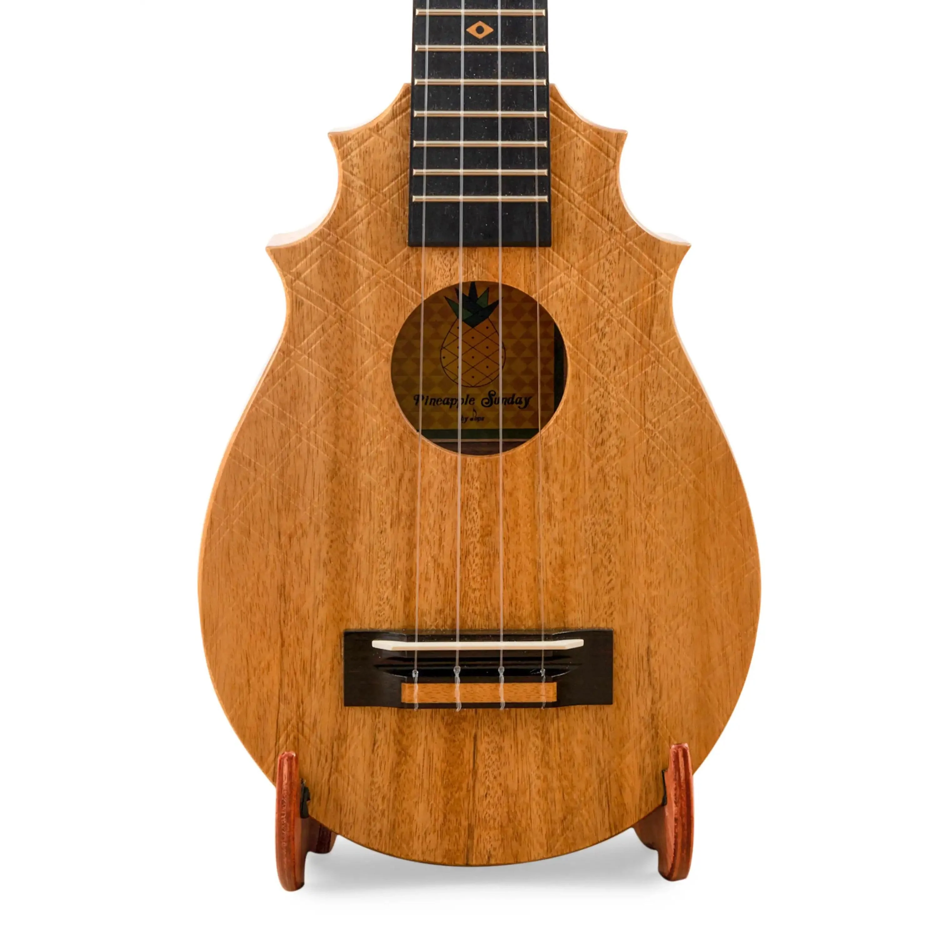 UkeSA Pineapple Sunday Opio Concert Ukulele Solid Acacia "Charles I" by Pops KoAloha (DISCOUNTED $387)