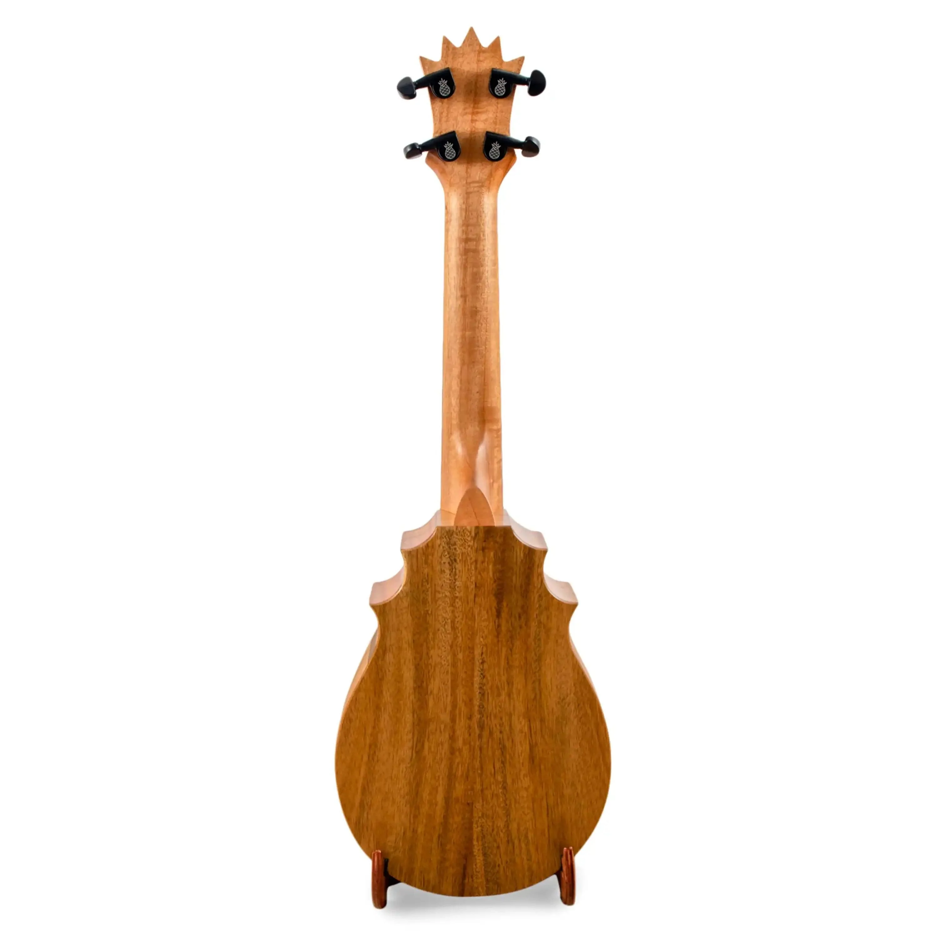 UkeSA Pineapple Sunday Opio Concert Ukulele Solid Acacia "Charles I" by Pops KoAloha (DISCOUNTED $387) - Image 4