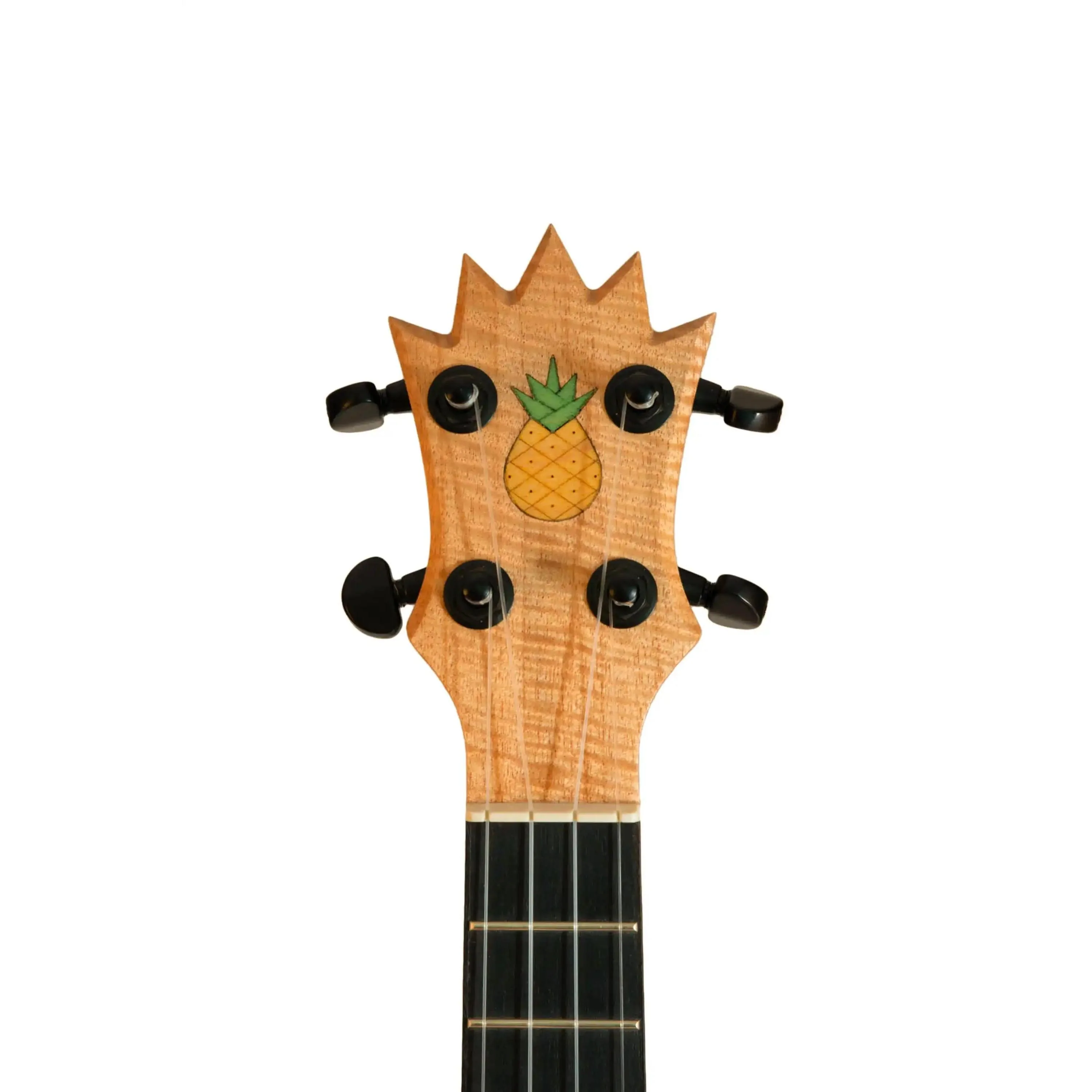 UkeSA Pineapple Sunday Opio Concert Ukulele Solid Acacia "Louis XIV" by Pops KoAloha (DISCOUNTED $387) - Image 7