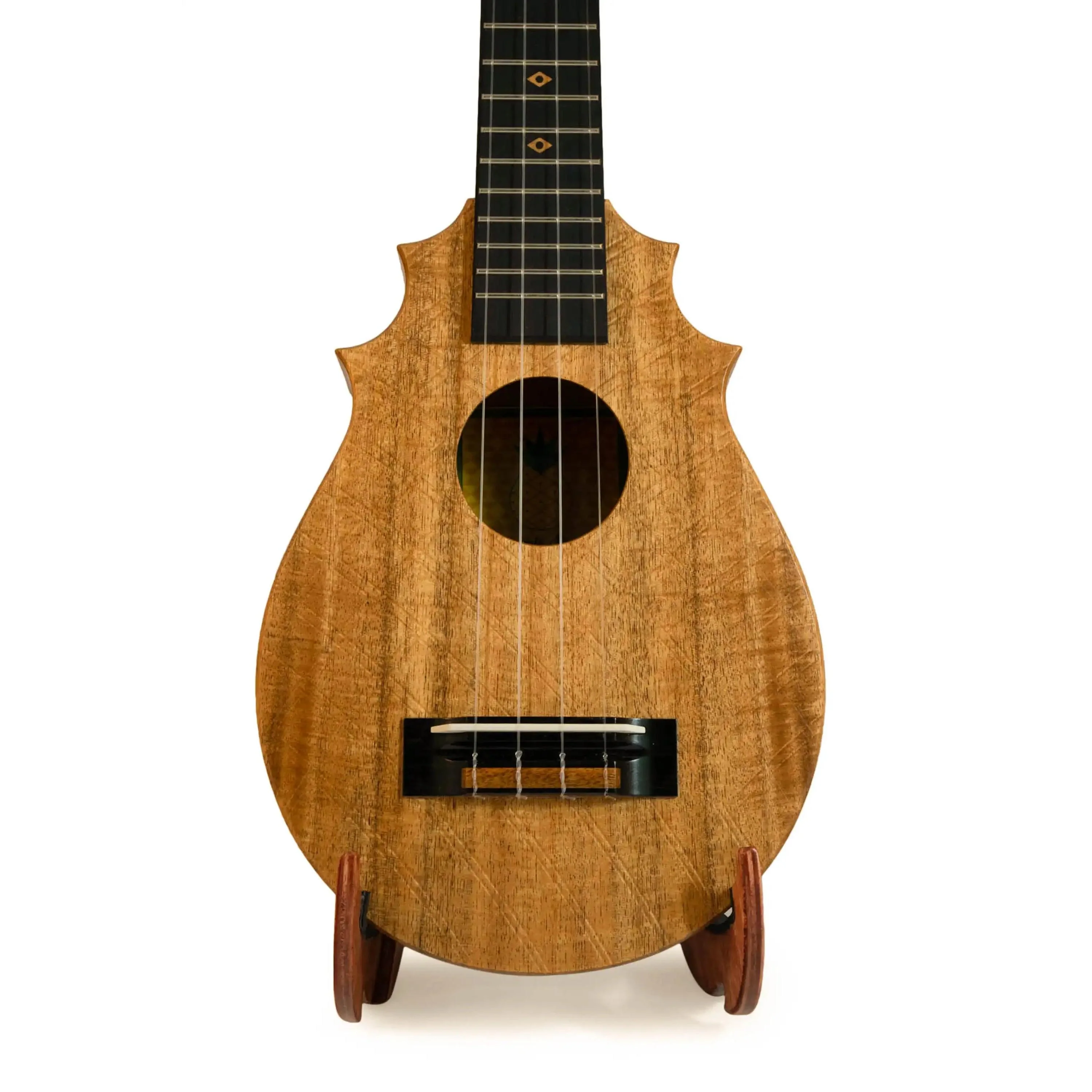 UkeSA Pineapple Sunday Opio Concert Ukulele Solid Acacia "Magnus" by Pops KoAloha (DISCOUNTED $387) - Image 3