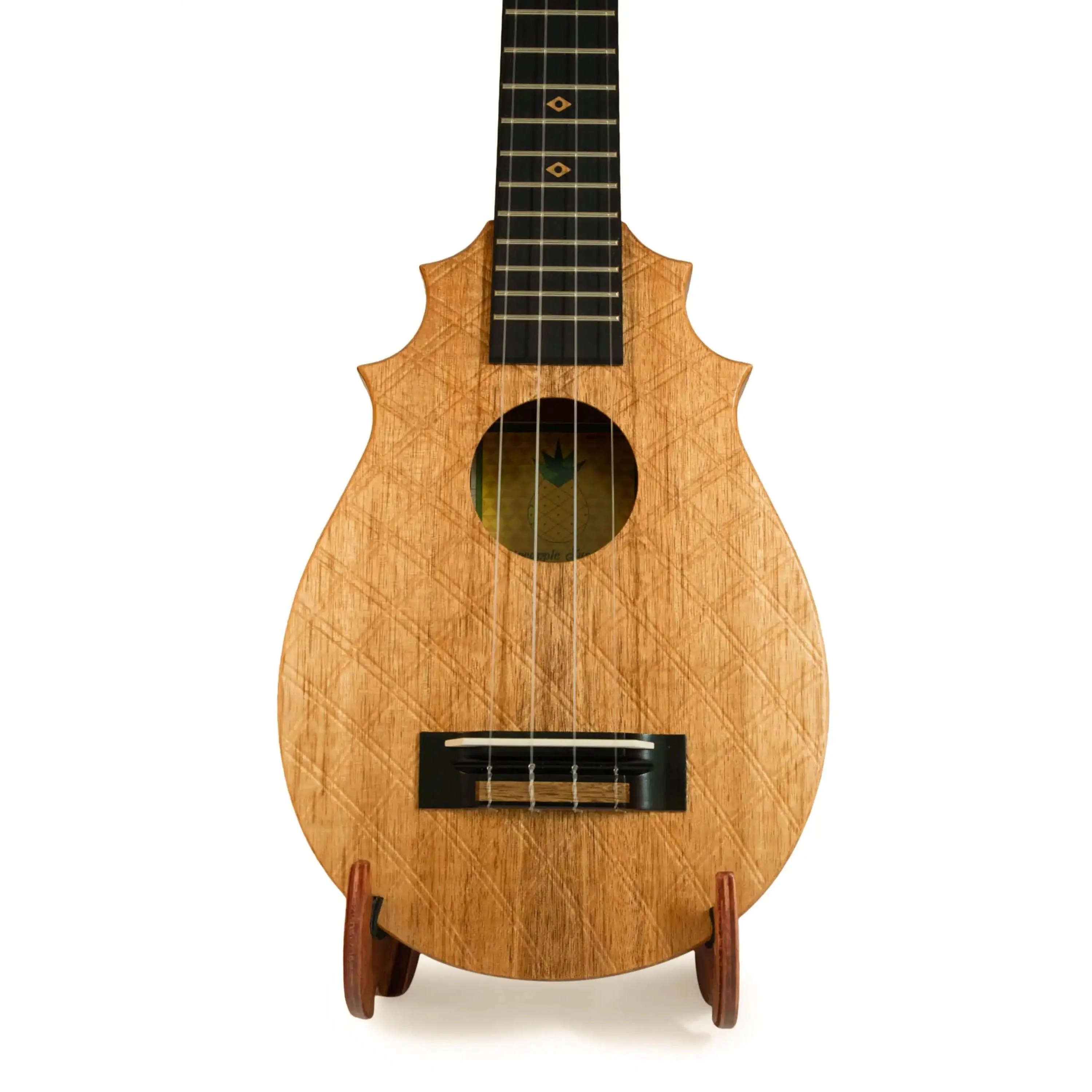 UkeSA Pineapple Sunday Opio Concert Ukulele Solid Acacia "Romeo" by Pops KoAloha (DISCOUNTED $387) - Image 3
