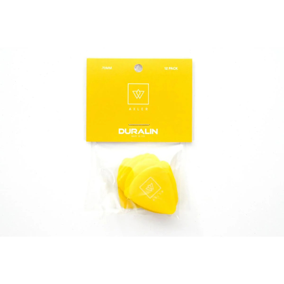 Vosta .70mm Celluloid Yellow Picks - 12 Pack