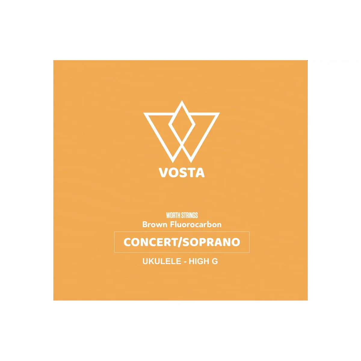 Worth Brown by Vosta Fluorocarbon Soprano/Concert Ukulele Strings - High G