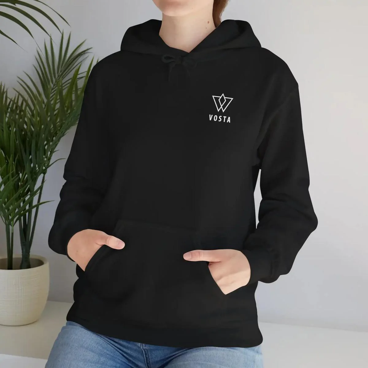 Vosta Hoodie - White Logo Pullover - Image 17