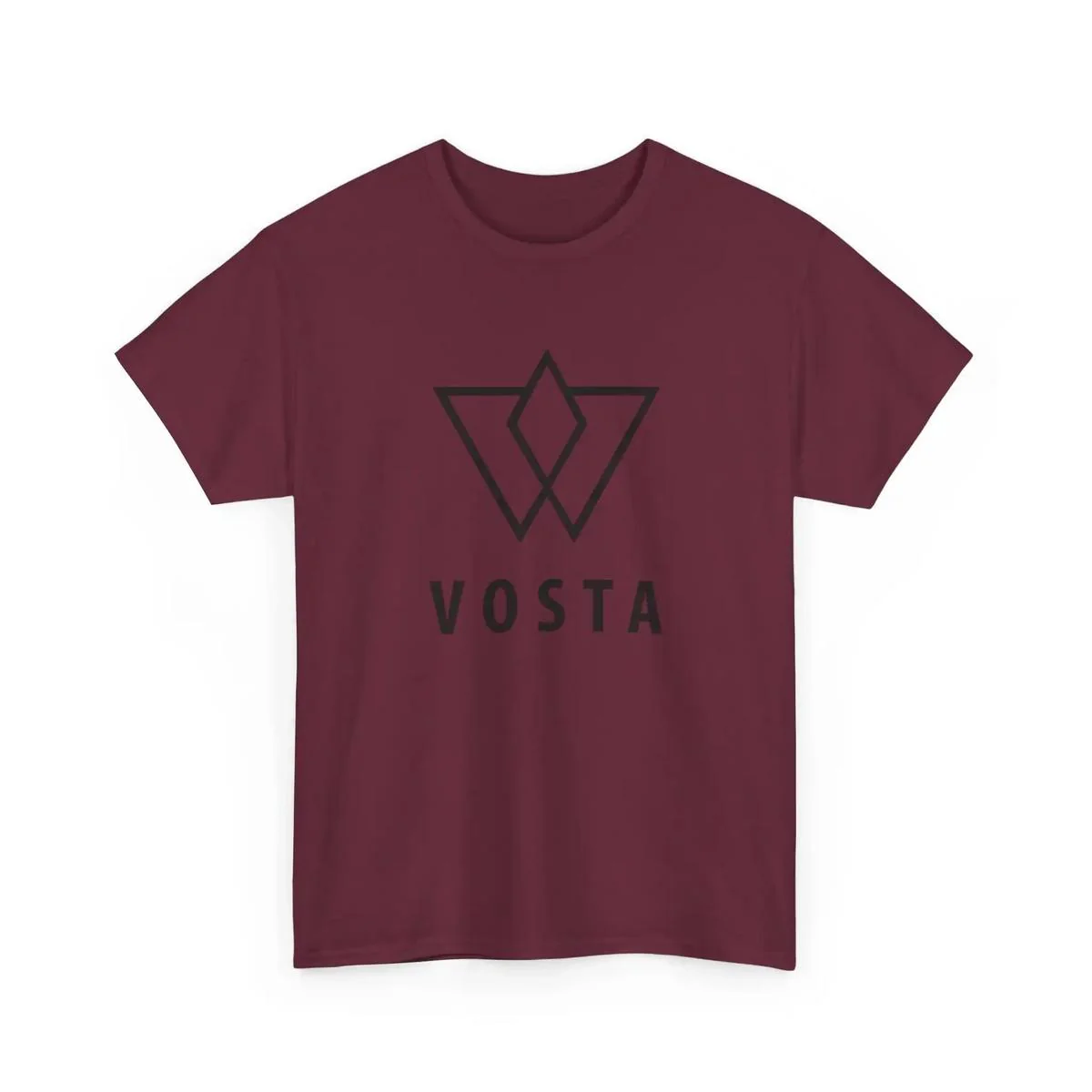 Vosta Minimal Logo T-Shirt - Black Logo - Image 37