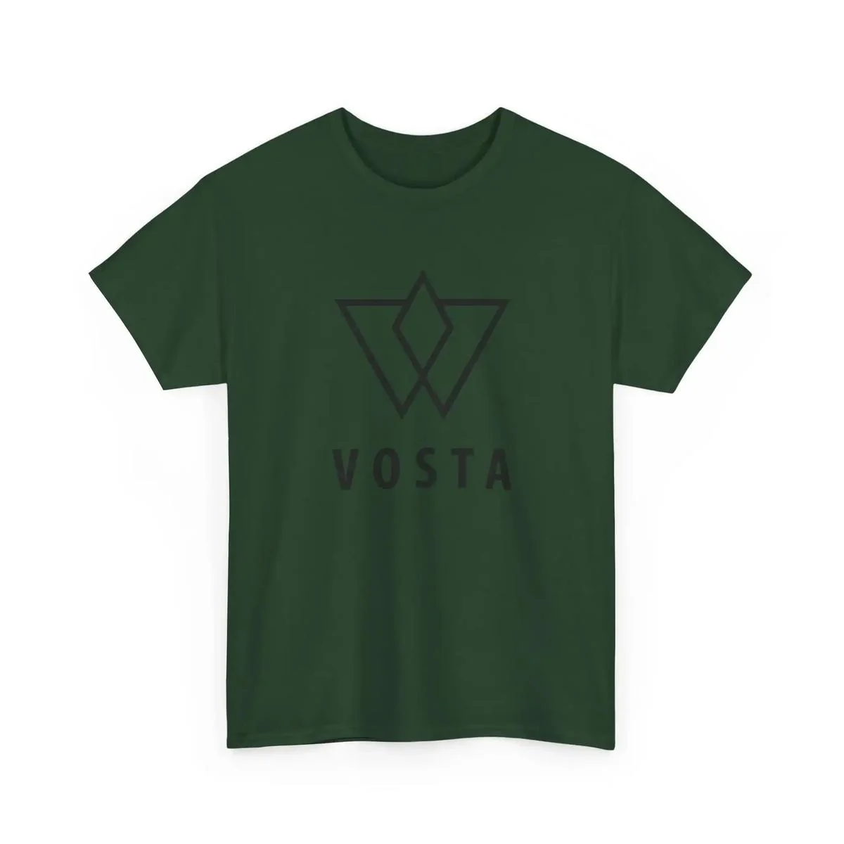 Vosta Minimal Logo T-Shirt - Black Logo - Image 49