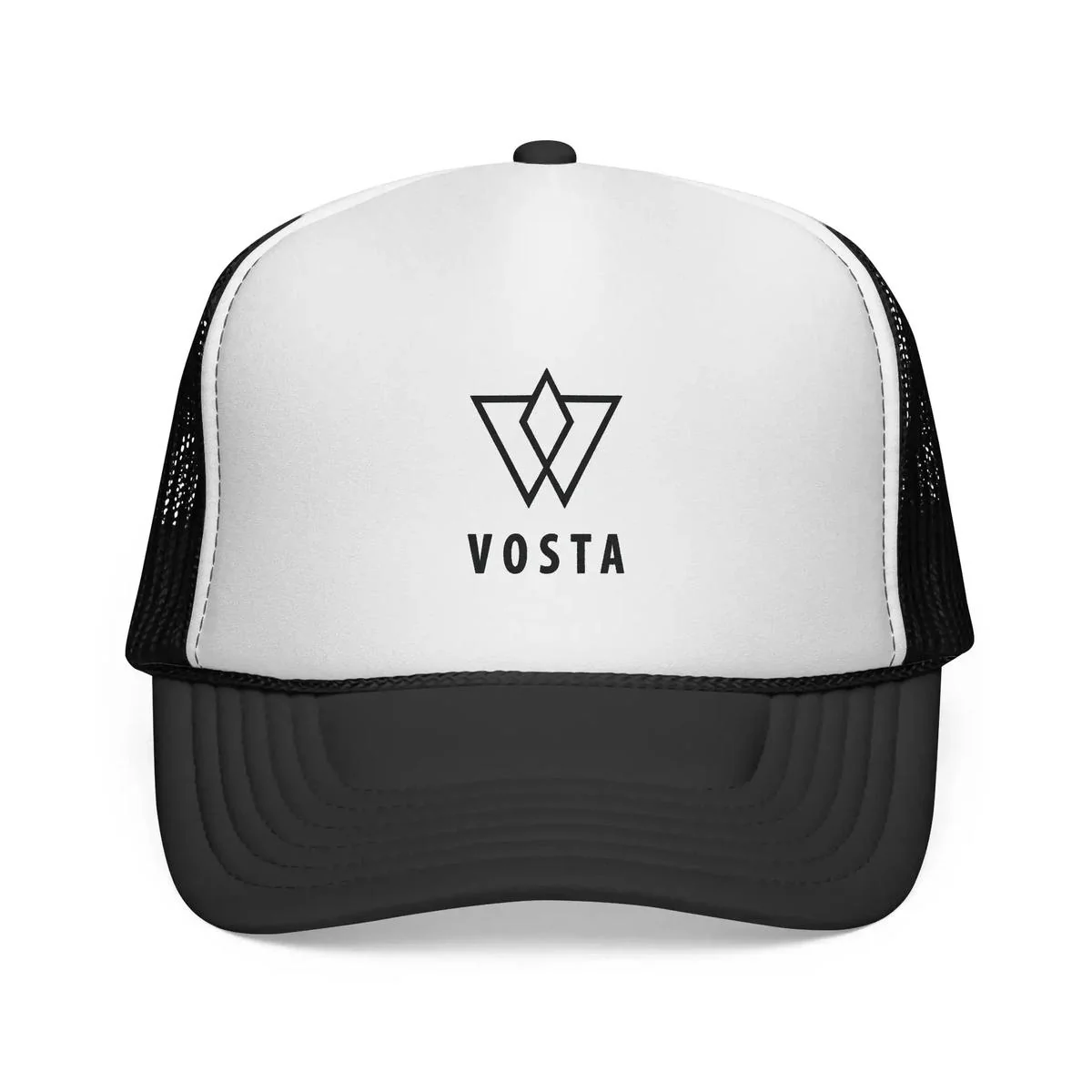 Vosta Trucker Cap — Black Logo - Image 2