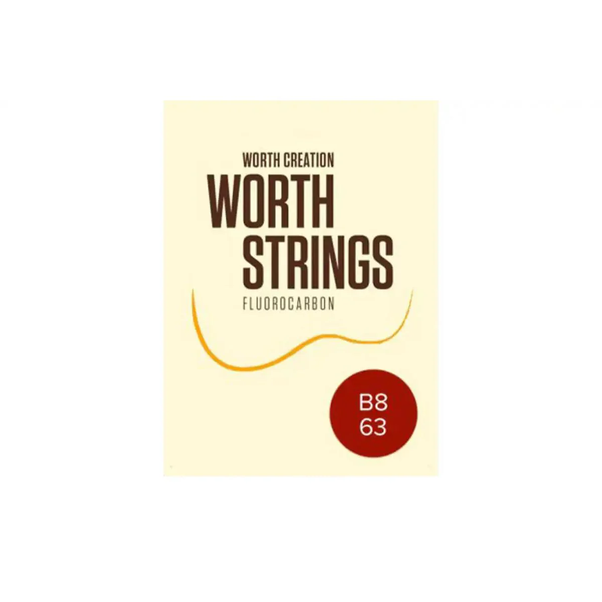 Worth B8-63 Brown Fluorocarbon 8-String Ukulele Strings (G-G-C-C-E-E-A-A Tuning) - LOW C & G